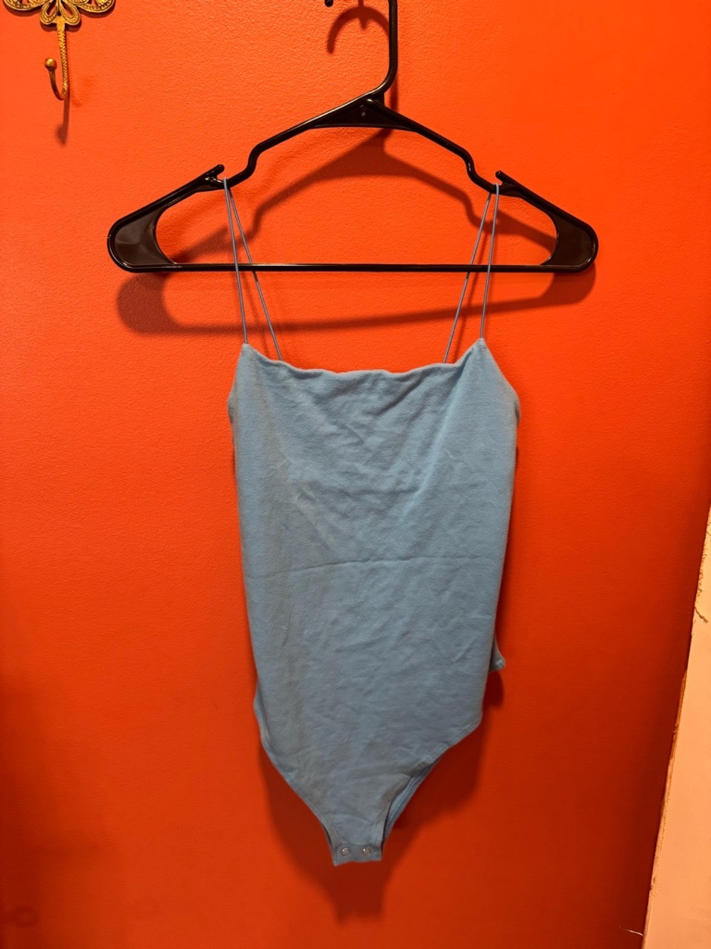 Light Blue Spaghetti Strap Bodysuit